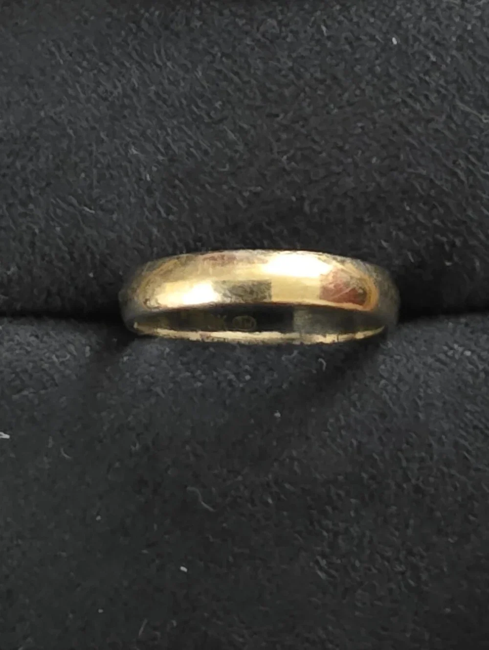 10k White Gold Band Ring
